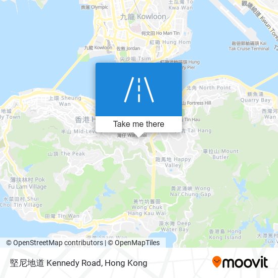 堅尼地道 Kennedy Road map