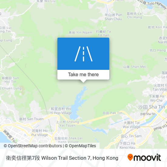 衛奕信徑第7段 Wilson Trail Section 7 map