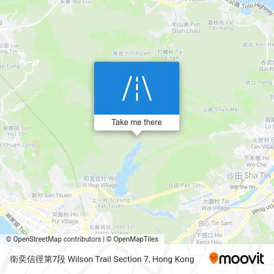 衛奕信徑第7段 Wilson Trail Section 7地圖