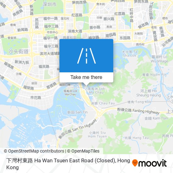 下灣村東路 Ha Wan Tsuen East Road (Closed) map