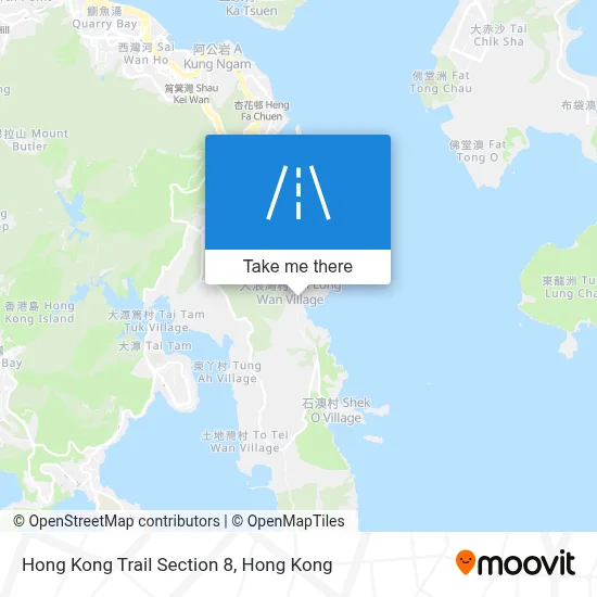 Hong Kong Trail Section 8 map
