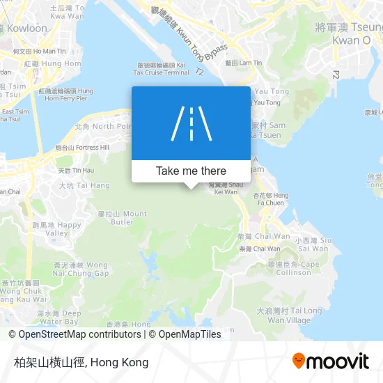 柏架山橫山徑 map