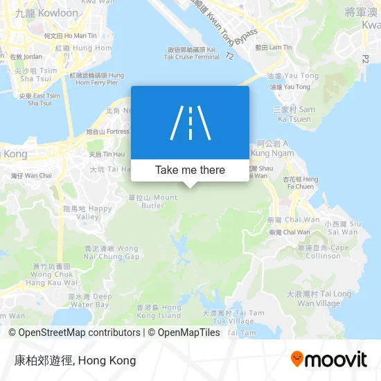 康柏郊遊徑地圖