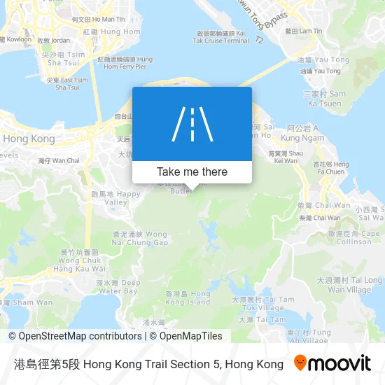 Hong Kong Trail Section 5 map