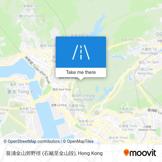 葵涌金山郊野徑 (石籬至金山段) map