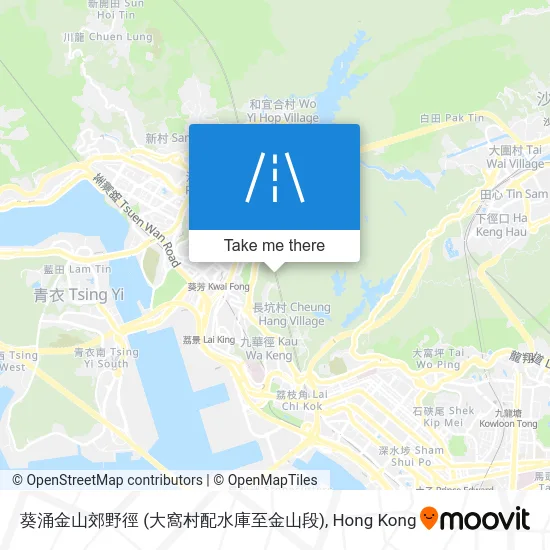 葵涌金山郊野徑 (大窩村配水庫至金山段) map