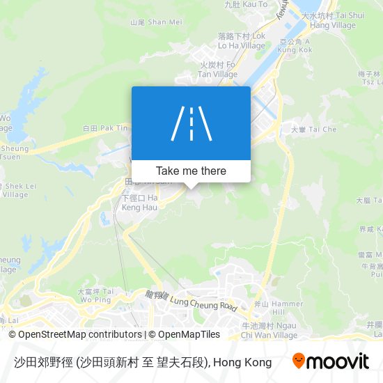 沙田郊野徑 (沙田頭新村 至 望夫石段)地圖