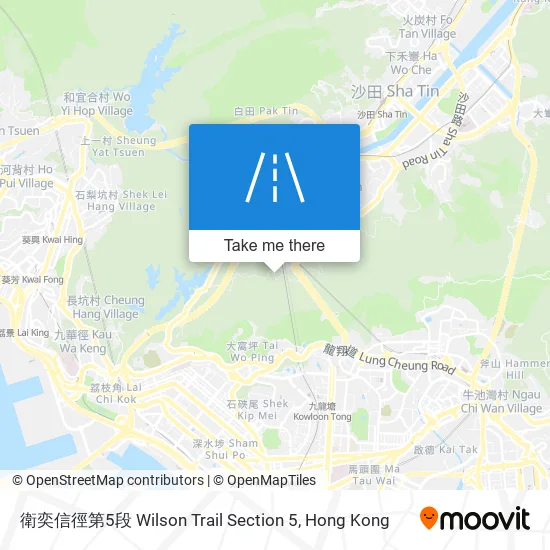 衛奕信徑第5段 Wilson Trail Section 5 map