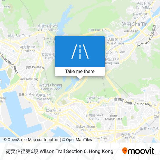 衛奕信徑第6段 Wilson Trail Section 6 map