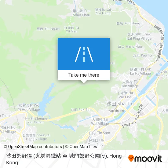 沙田郊野徑 (火炭港鐵站 至 城門郊野公園段) map