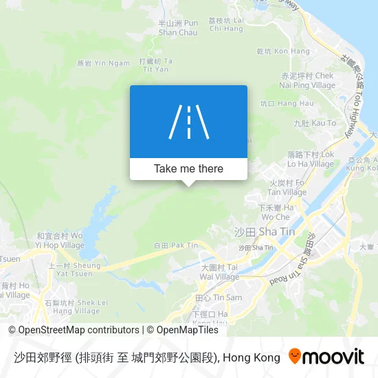 沙田郊野徑 (排頭街 至 城門郊野公園段) map