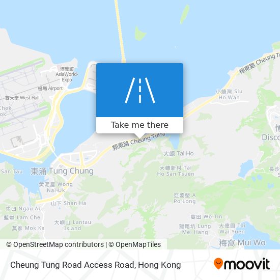 Cheung Tung Road Access Road map