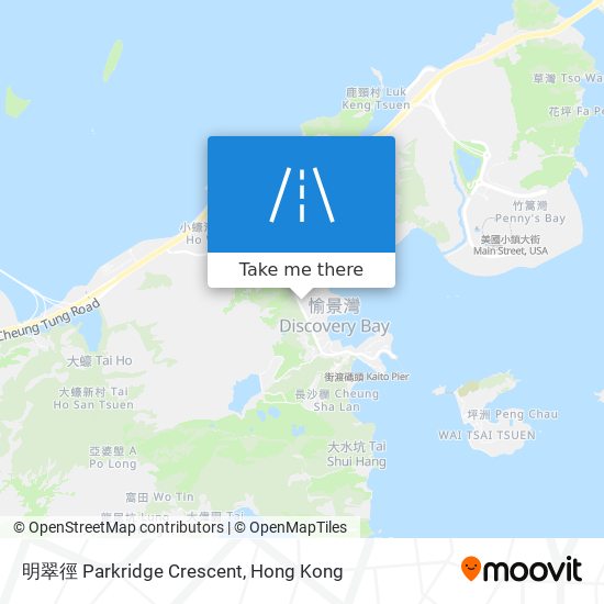 明翠徑 Parkridge Crescent map