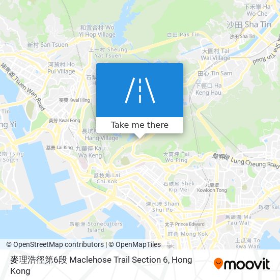 麥理浩徑第6段 Maclehose Trail Section 6 map