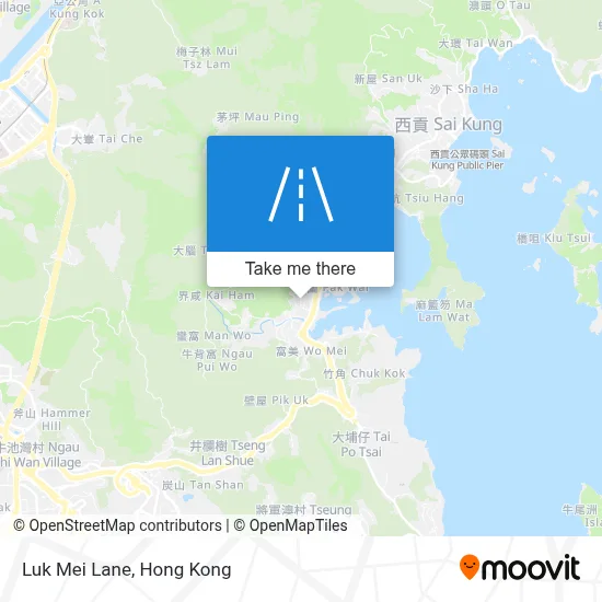 鹿尾里 Luk Mei Lane地圖