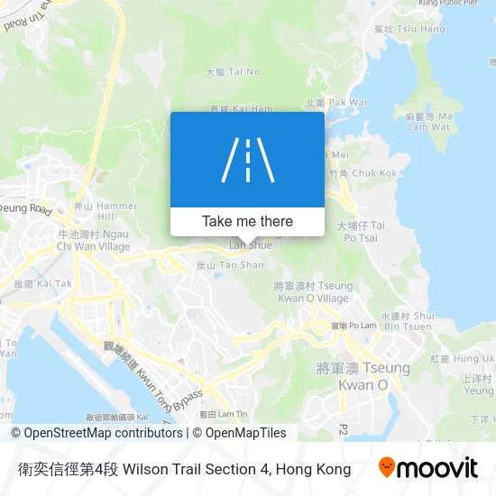 衛奕信徑第4段 Wilson Trail Section 4 map