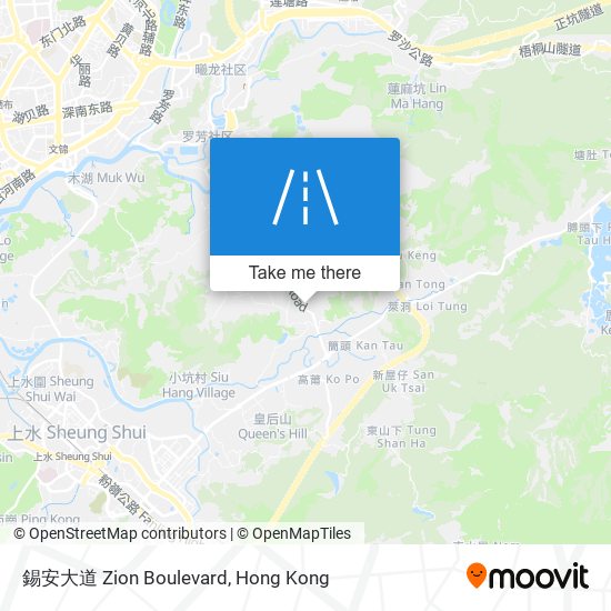 錫安大道 Zion Boulevard map