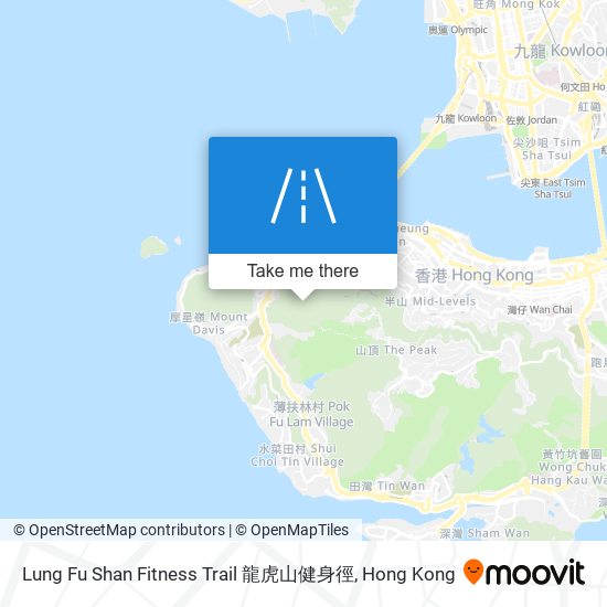 Lung Fu Shan Fitness Trail 龍虎山健身徑 map