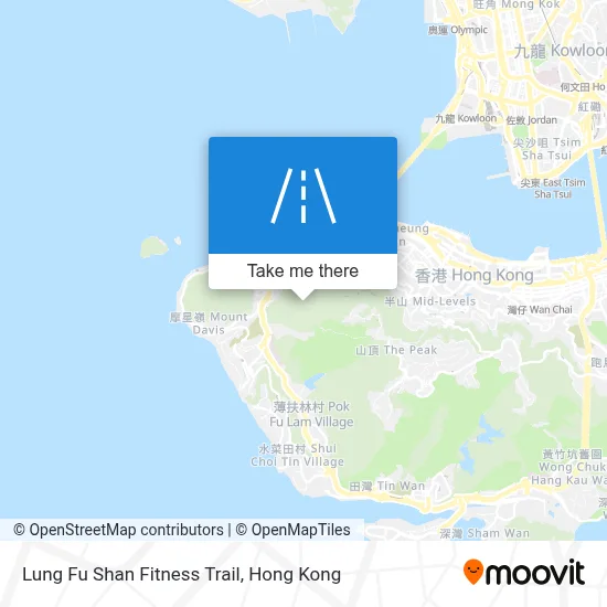 Lung Fu Shan Fitness Trail 龍虎山健身徑地圖