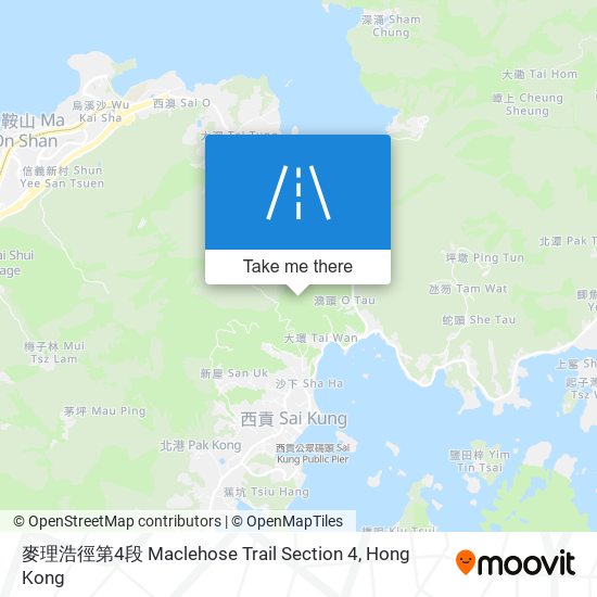 麥理浩徑第4段 Maclehose Trail Section 4 map