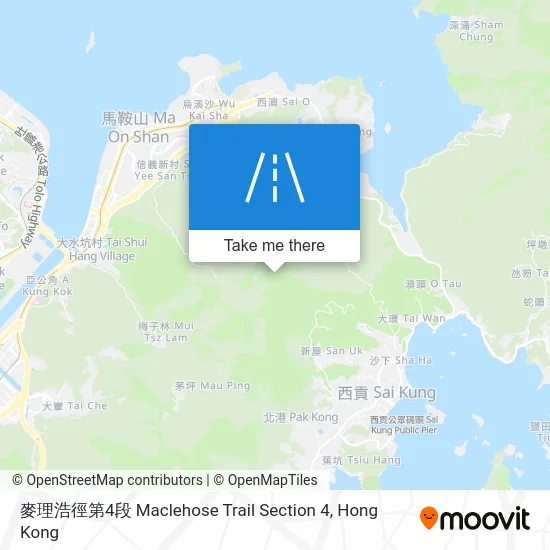 麥理浩徑第4段 Maclehose Trail Section 4 map