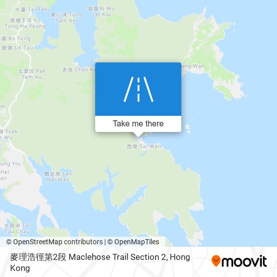 麥理浩徑第2段 Maclehose Trail Section 2 map