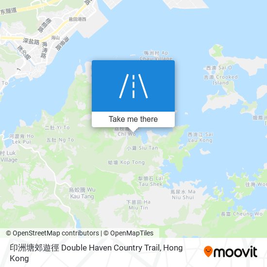 印洲塘郊遊徑 Double Haven Country Trail map