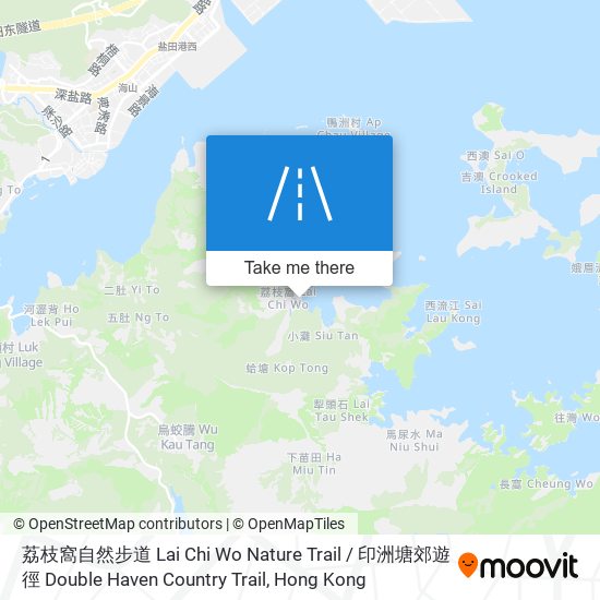 荔枝窩自然步道 Lai Chi Wo Nature Trail  /  印洲塘郊遊徑 Double Haven Country Trail map