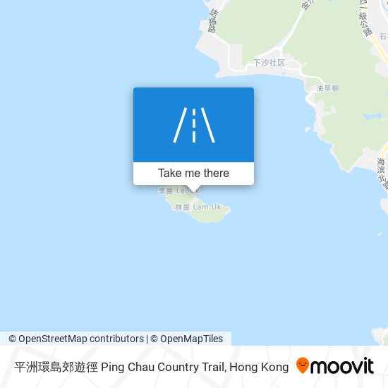 平洲環島郊遊徑 Ping Chau Country Trail map