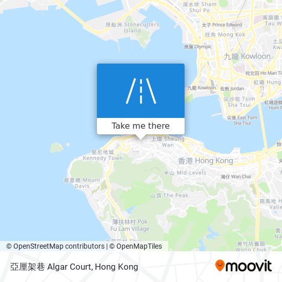 亞厘架巷 Algar Court map