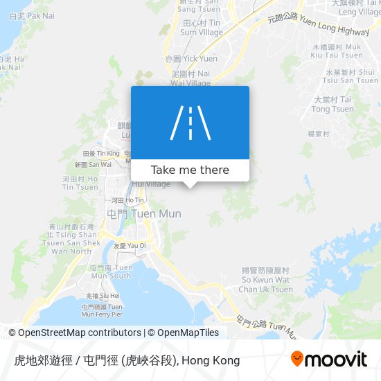 虎地郊遊徑   /   屯門徑 (虎峽谷段) map