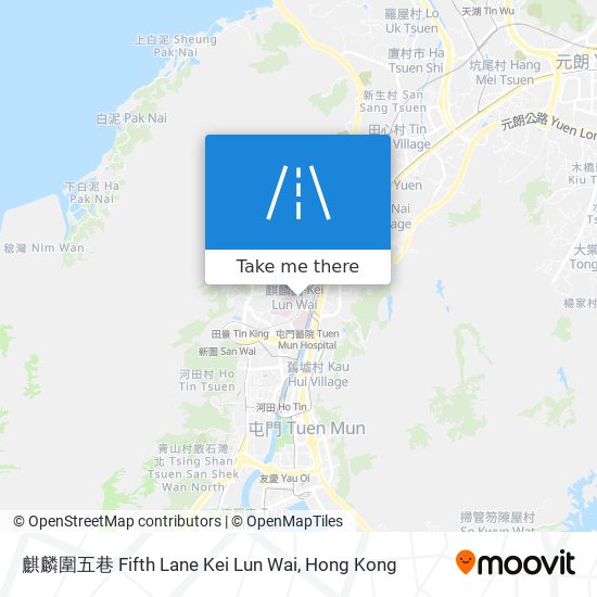 麒麟圍五巷 Fifth Lane Kei Lun Wai map