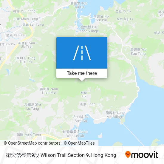 衛奕信徑第9段 Wilson Trail Section 9 map