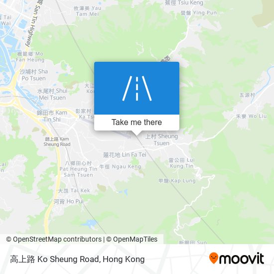 高上路 Ko Sheung Road map