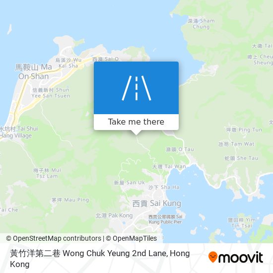 黃竹洋第二巷 Wong Chuk Yeung 2nd Lane地圖