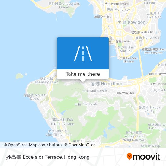 妙高臺 Excelsior Terrace map