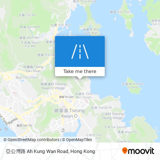 亞公灣路 Ah Kung Wan Road map
