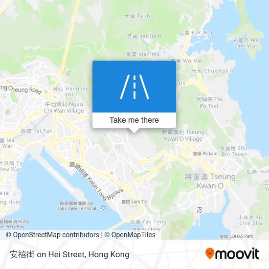 安禧街 on Hei Street map