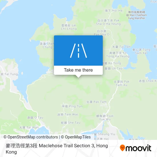 麥理浩徑第3段 Maclehose Trail Section 3 map