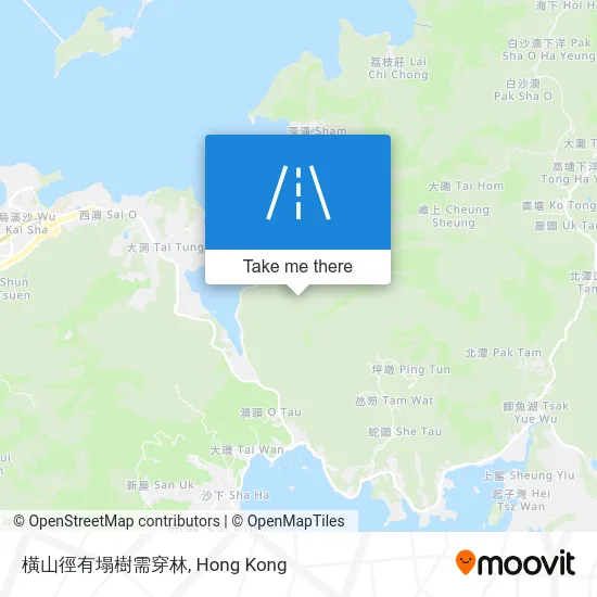 橫山徑有塌樹需穿林 map