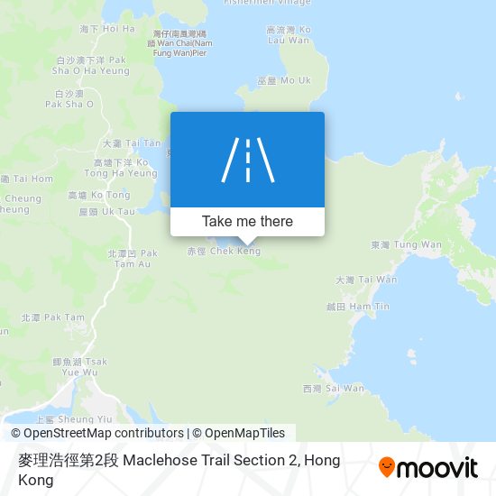 麥理浩徑第2段 Maclehose Trail Section 2 map