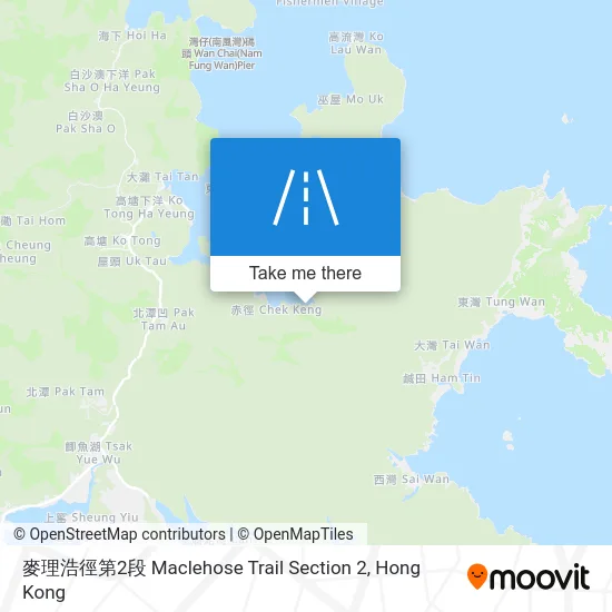 麥理浩徑第2段 Maclehose Trail Section 2 map