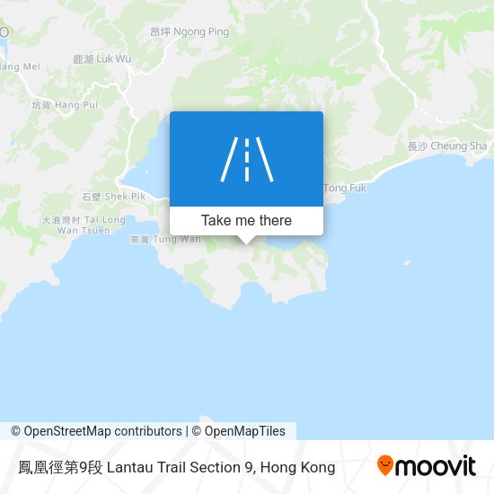鳳凰徑第9段 Lantau Trail Section 9 map