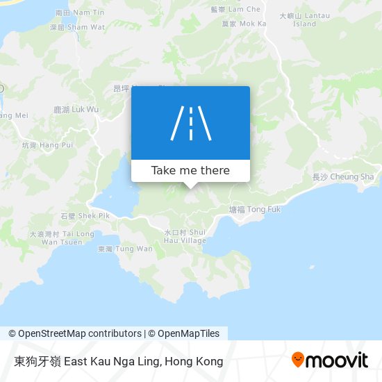 東狗牙嶺 East Kau Nga Ling map