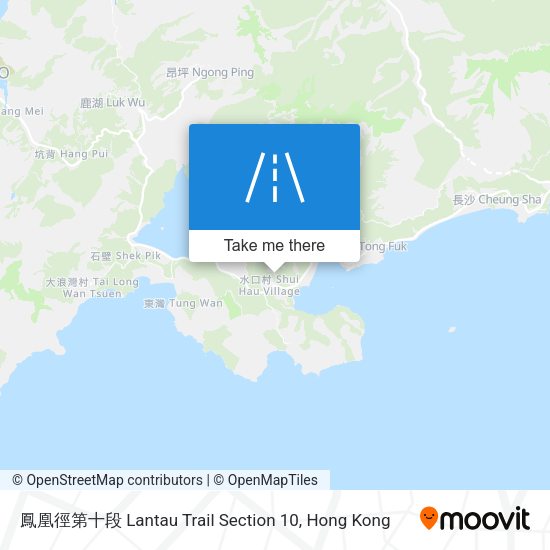 鳳凰徑第十段 Lantau Trail Section 10 map