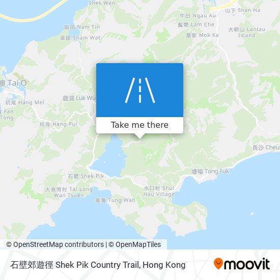 石壁郊遊徑 Shek Pik Country Trail map