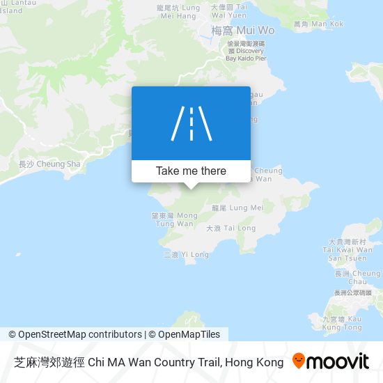 芝麻灣郊遊徑 Chi MA Wan Country Trail map