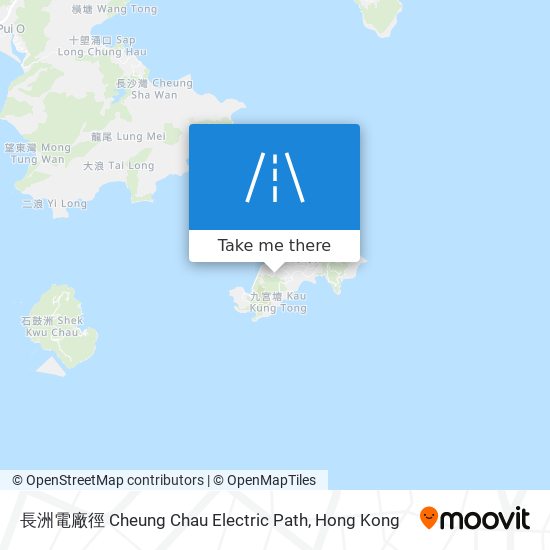 長洲電廠徑 Cheung Chau Electric Path map