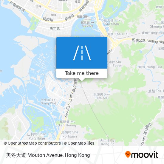 美冬大道 Mouton Avenue map