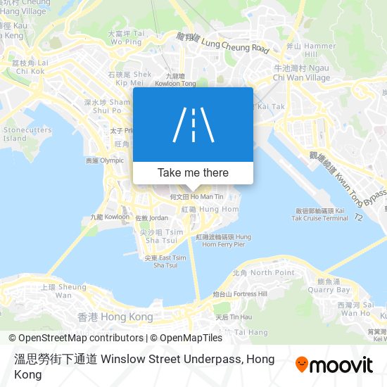 溫思勞街下通道 Winslow Street Underpass map